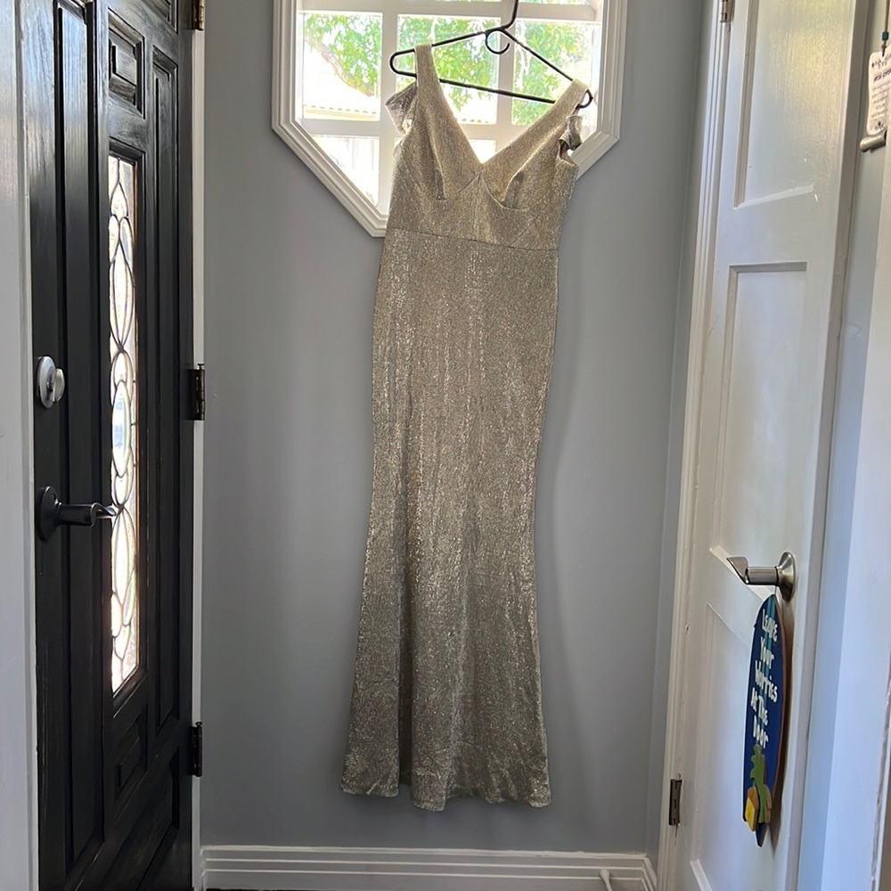 Calvin Klein Gold Evening Dress Size 6